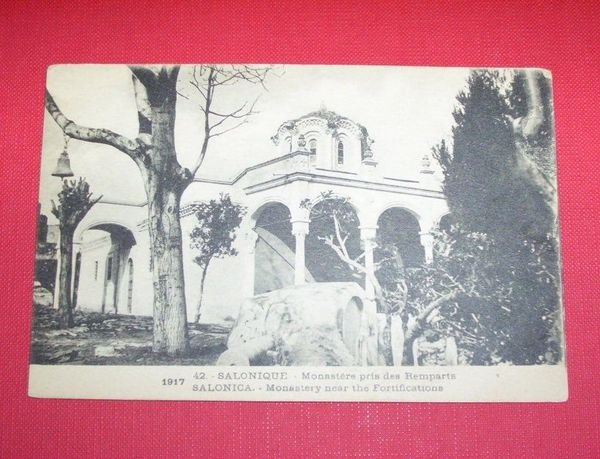 Cartolina Salonique Monastére pris des Remparts Sa 1910