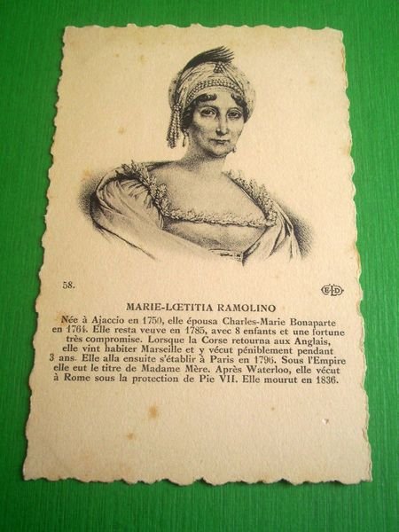 Cartolina - Ritratto Marie Letitia Ramolino ( 1750-1836 ) - …