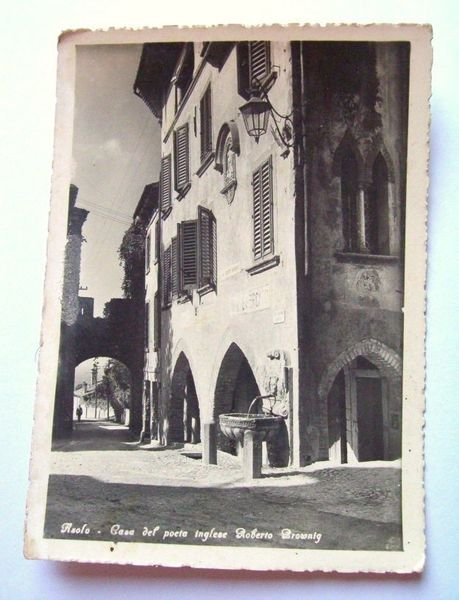 Cartolina Asolo - Casa del Poeta R. Browning 1951