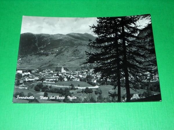 Cartolina Fenestrelle - Vista dal Forte Mutin 1956