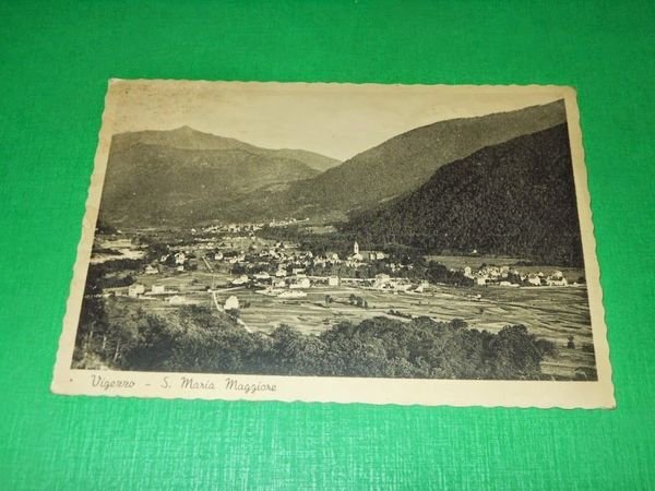Cartolina Vigezzo - S. Maria Maggiore - Panorama 1935