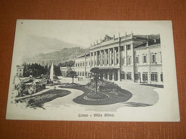 Cartolina Como - Villa Olmo 1900 ca