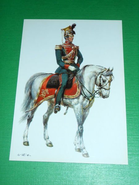 Cartolina Militaria Uniformi - Austrian Empire ( 1854 )