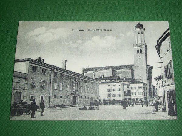 Cartolina Cormons - Piazza XXIV Maggio 1917 | Immagine Gallery 1