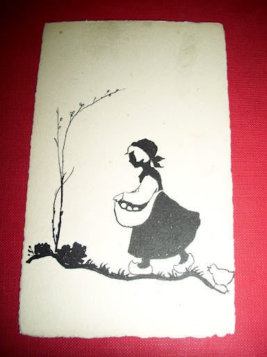 Cartolina illustratore disegnata a mano 1920 ca | Immagine principale