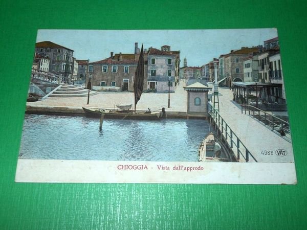 Cartolina Chioggia - Vista dall' approdo 1910 ca