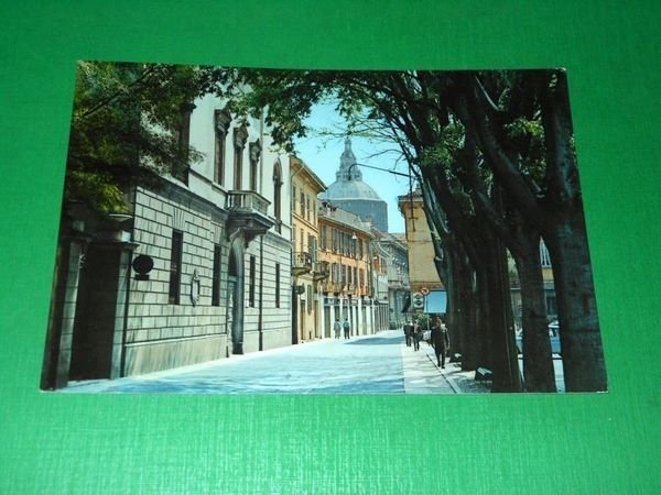 Cartolina Pavia - Piazza Petrarca - Pinacoteca e Biblioteca Civica …