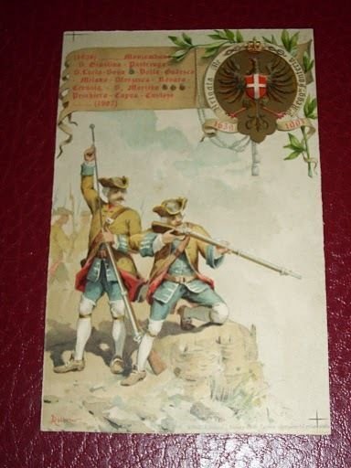Cartolina Militare 2° Reggimento Fanteria (RE) 1900 ca.