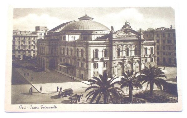 Cartolina Bari - Teatro Petruzzelli 1940 ca.