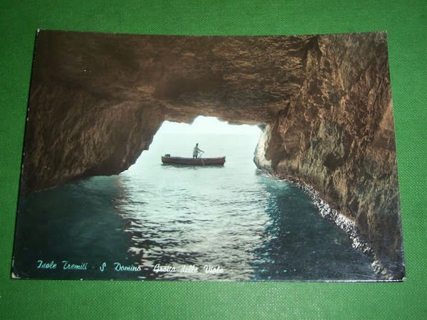 Cartolina Isole Tremiti - S. Domino - Grotta delle Viole …