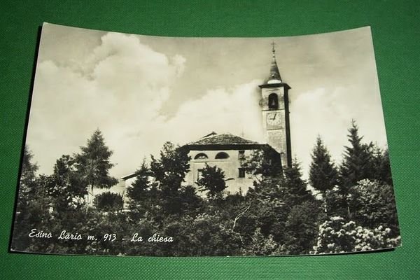 Cartolina Esino Lario - La Chiesa 1966