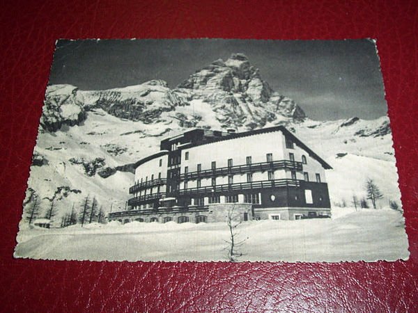 Cartolina Cervinia Breuil - Casa Albergo CAI Milano '51.