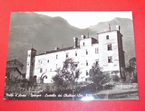 Cartolina Issogne - Castello dei Challant 1950 ca