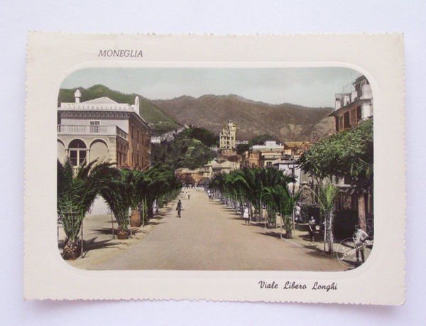 Cartolina Moneglia ( Genova )- Viale Libero Longhi 1953
