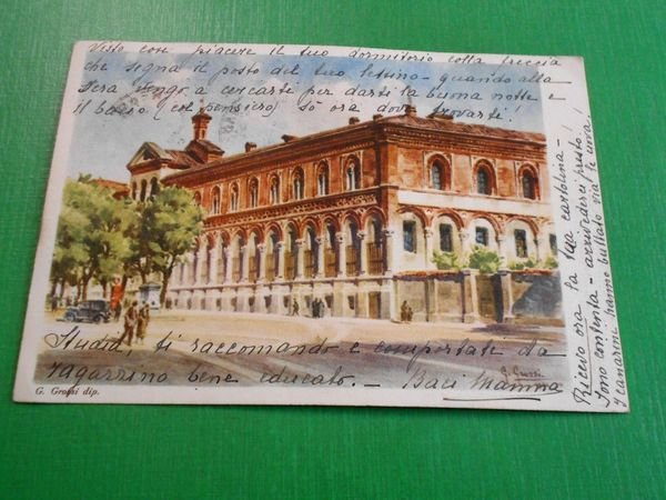 Cartolina Milano - Ospedale Maggiore - Illustratore G. Grossi 1934.