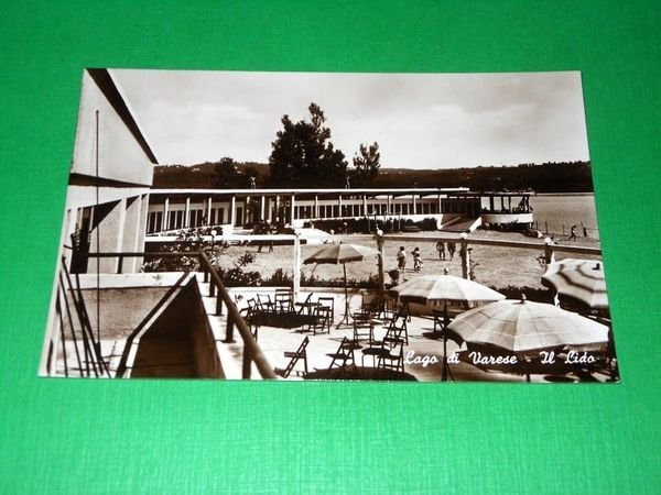 Cartolina Lago di Varese - Il Lido 1940 ca.