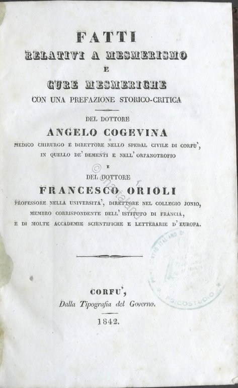 A. Cocevina, F. Orioli - Fatti relativi a mesmerismo e …