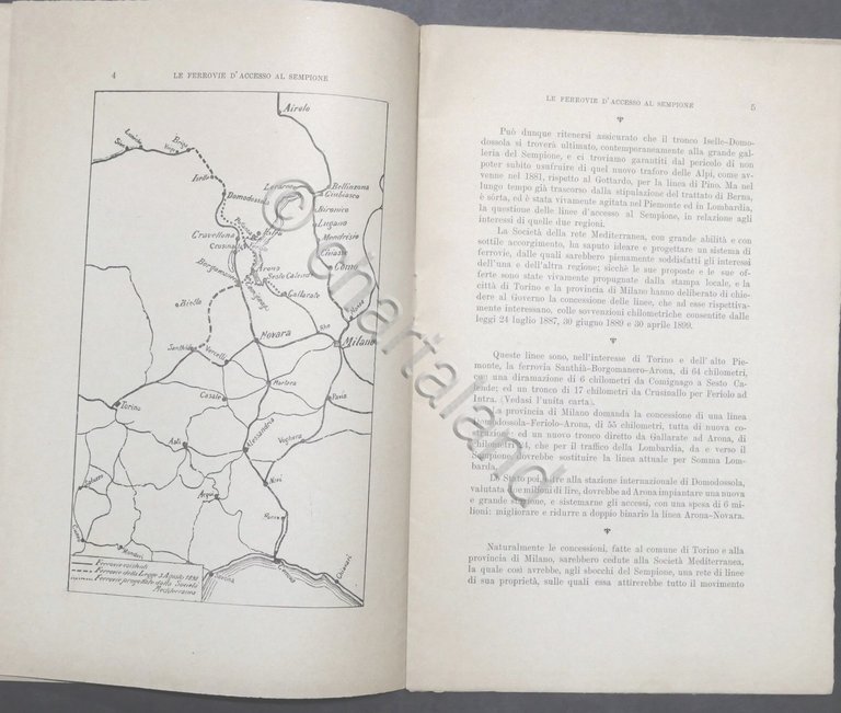 A. Ferrucci - Le Ferrovie d'accesso al Sempione - ed. …
