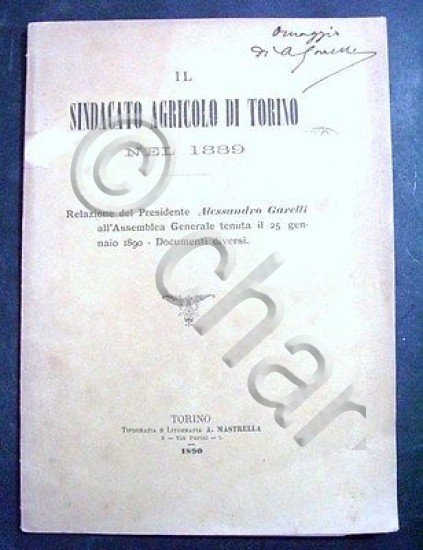A. Garelli - Il Sindacato Agricolo di Torino Relazione assemblea … | Immagine Gallery 2