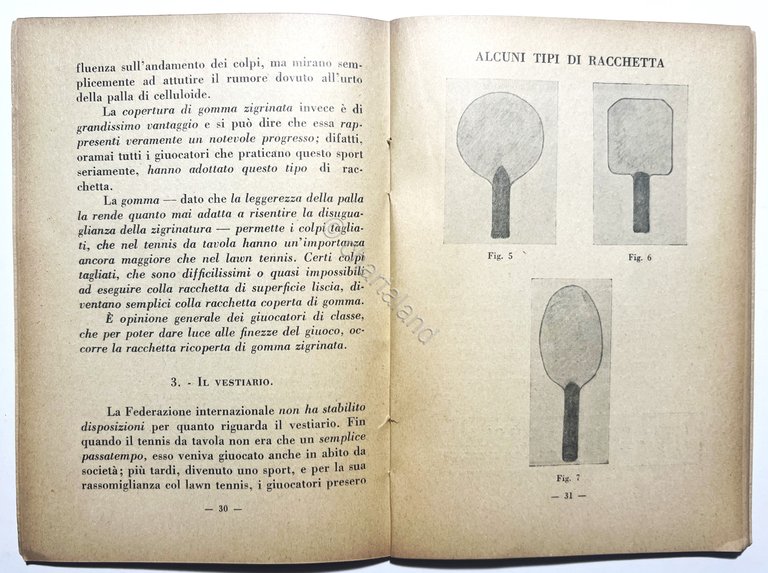 A. Hirschler - Il Tennis da Tavola - s.d.