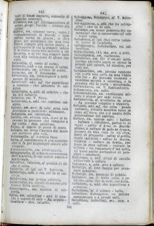A. Sergent - N. Tommaseo - Vocabolario della lingua italiana …