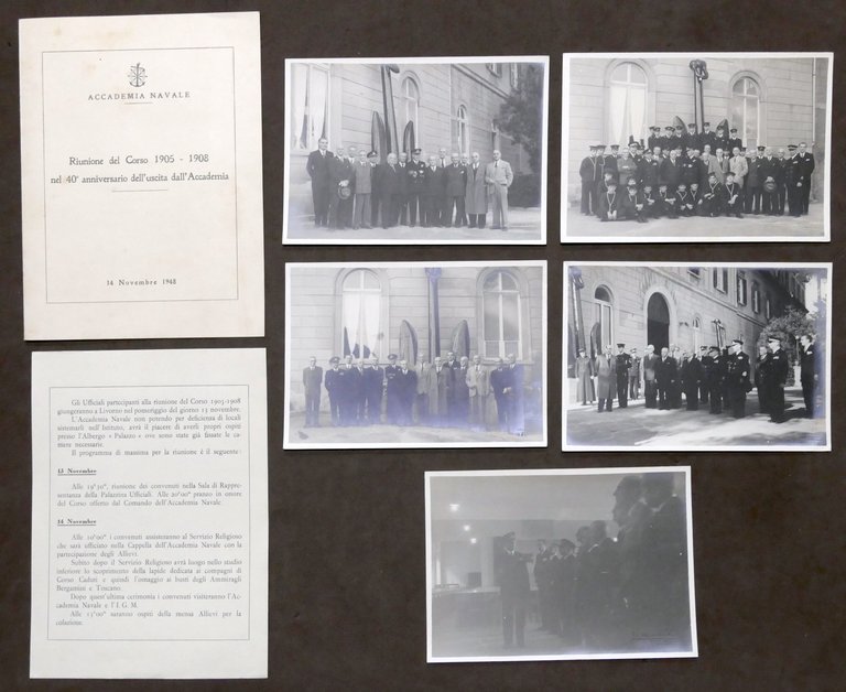 Accademia Navale Livorno Programma e foto Riunione Corso 1905-1908 Anniversario | Immagine Gallery 1