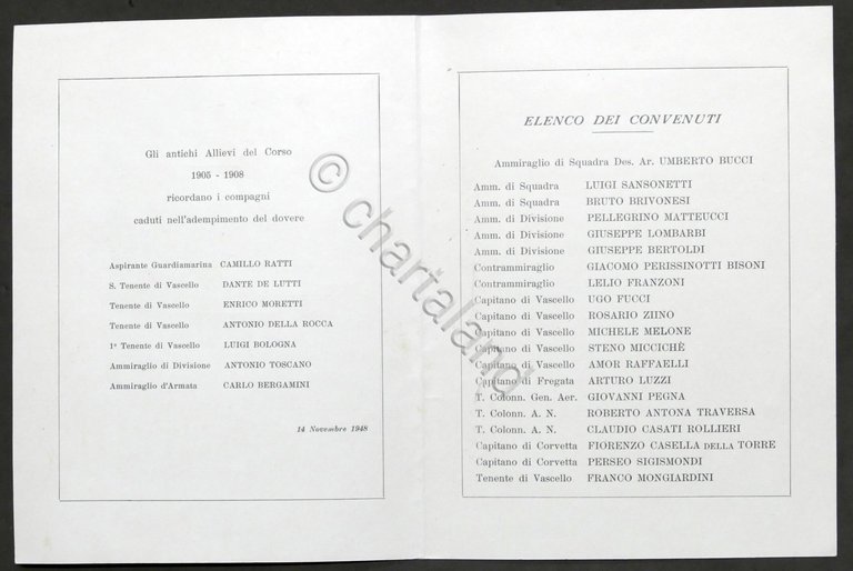 Accademia Navale Livorno Programma e foto Riunione Corso 1905-1908 Anniversario