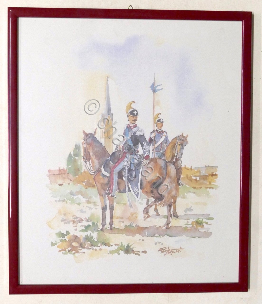 Acquerello originale di Paolo Lattanzi - Uniformi Nizza e Savoia … | Immagine principale