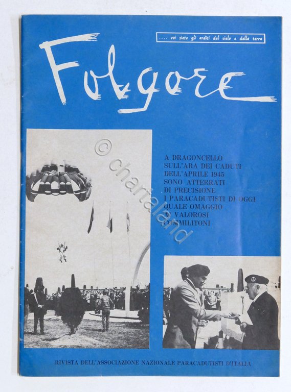 Aeronautica - Folgore - Rivista Paracadutisti - N. 5 - …