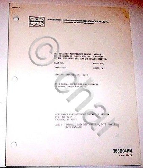 Aeronautica FIAT G 222 Air turbine engine starter 1976 | Immagine principale