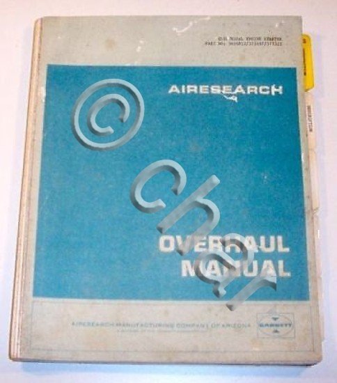Aeronautica FIAT G 222 Manual Engine starter 1981