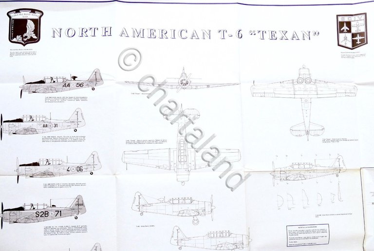 Aeronautica Modellismo Aereo - Disegni tecnici modello North American T-6 …