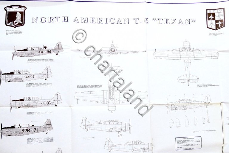 Aeronautica Modellismo Aereo - Disegni tecnici modello North American T-6 …