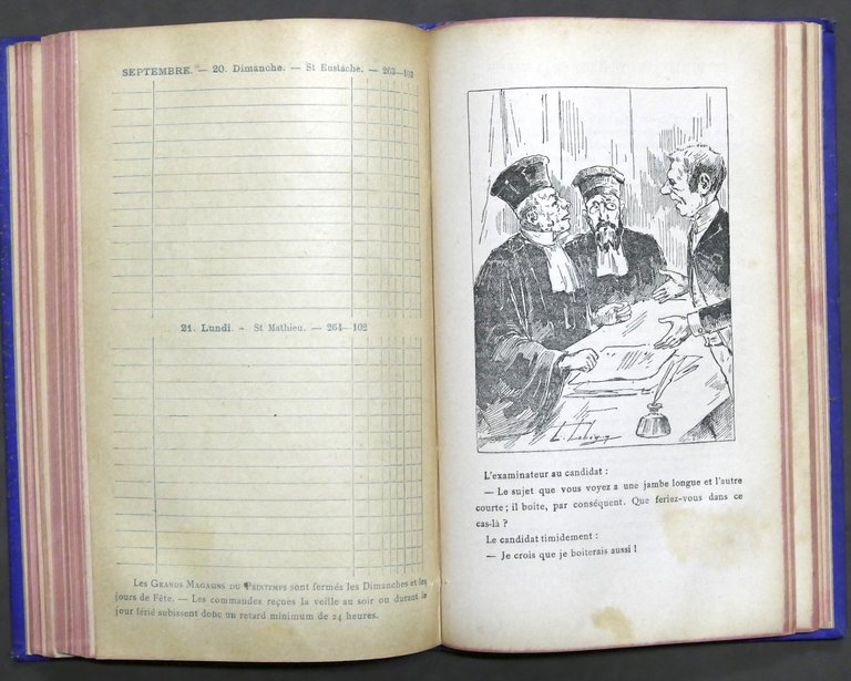 Agenda Printemps 1891 - Grands Magasins du Printemps