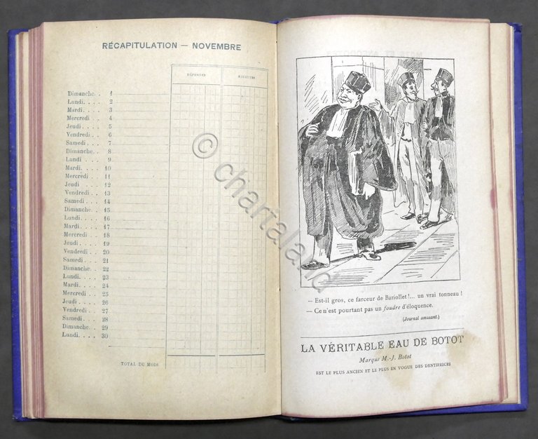 Agenda Printemps 1891 - Grands Magasins du Printemps