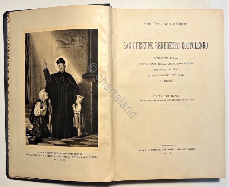 Agiografia - A. Gorrino - San Giuseppe Benedetto Cottolengo - …