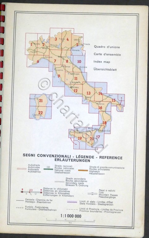 AGIP - Carta Automobilistica d'Italia - 1954 | Immagine Gallery 2