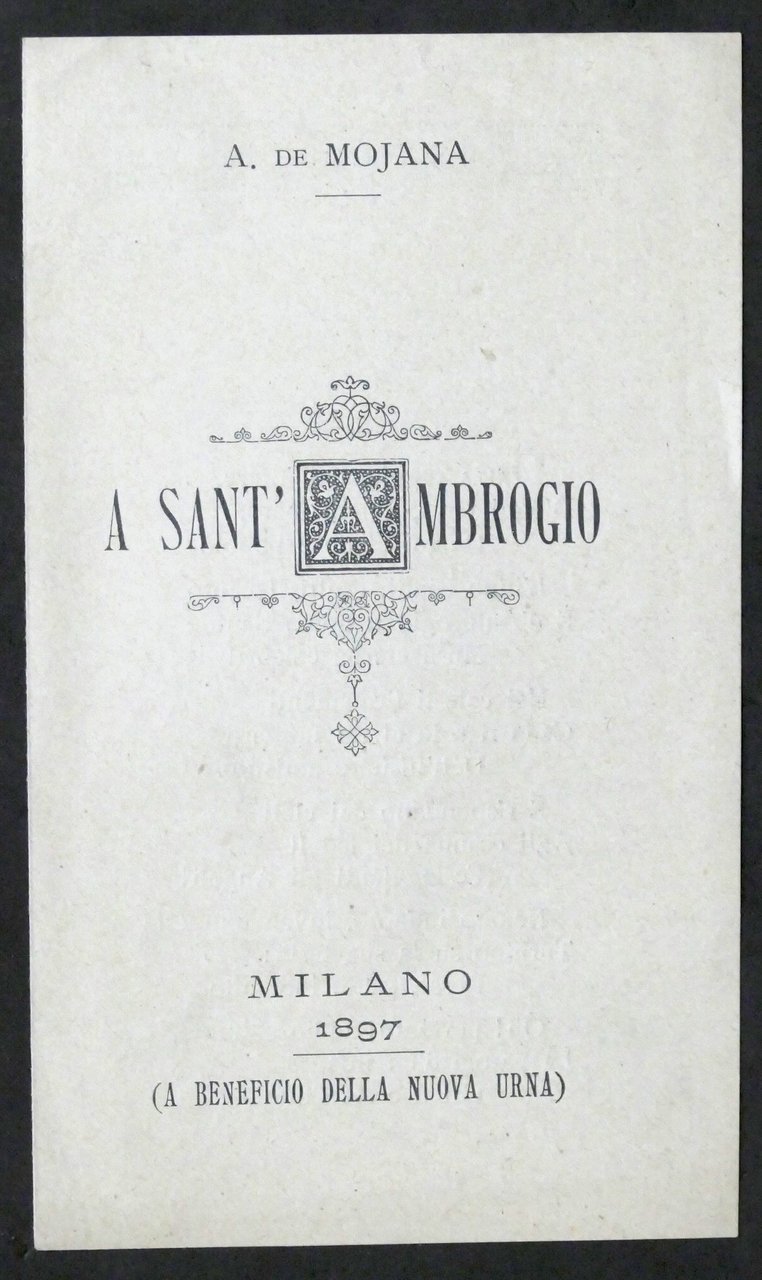 Alberto de Mojana - A Sant'Ambrogio - Milano - 1897 … | Immagine principale