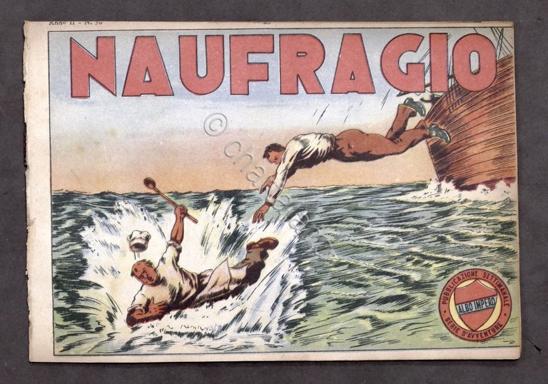 Albo Impero - maggio 1943 - Naufragio - Racconto illustrato
