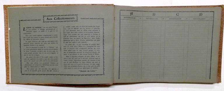 Album d'epoca per cartoline postali formato piccolo - primo '900 …