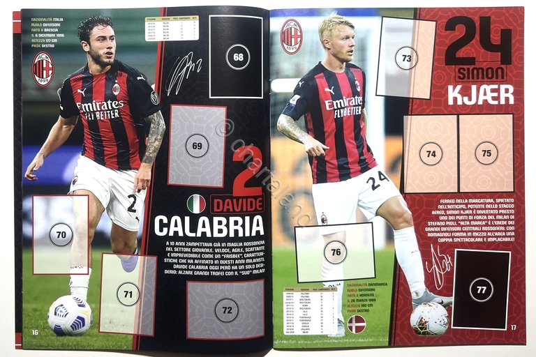 Album Figurine - AC Milan Official Sticker Collection 2020-2021 Vuoto | Immagine Gallery 2