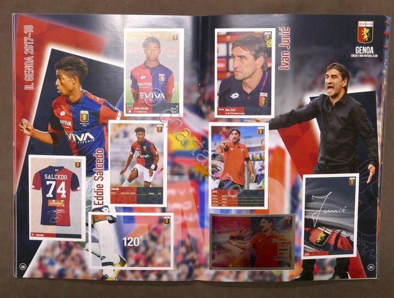 Album Figurine Calciatori Genoa 2017 - 2018