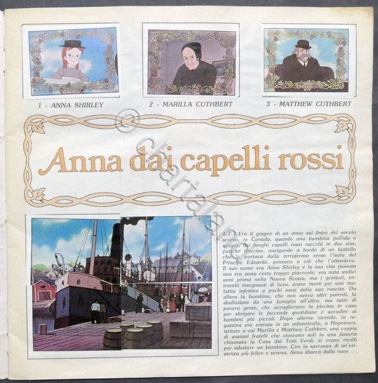 Album Figurine Panini - Anna dai capelli rossi - ed. … | Immagine Gallery 2
