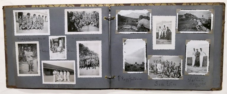 Album fotografie Scuola Ufficiali Spoleto / 7° Regt. Fanteria Cuneo …