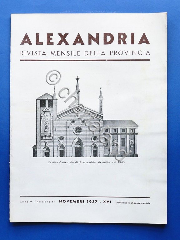 Alexandria Rivista Mensile della Provincia di Alessandria - N° 11 …