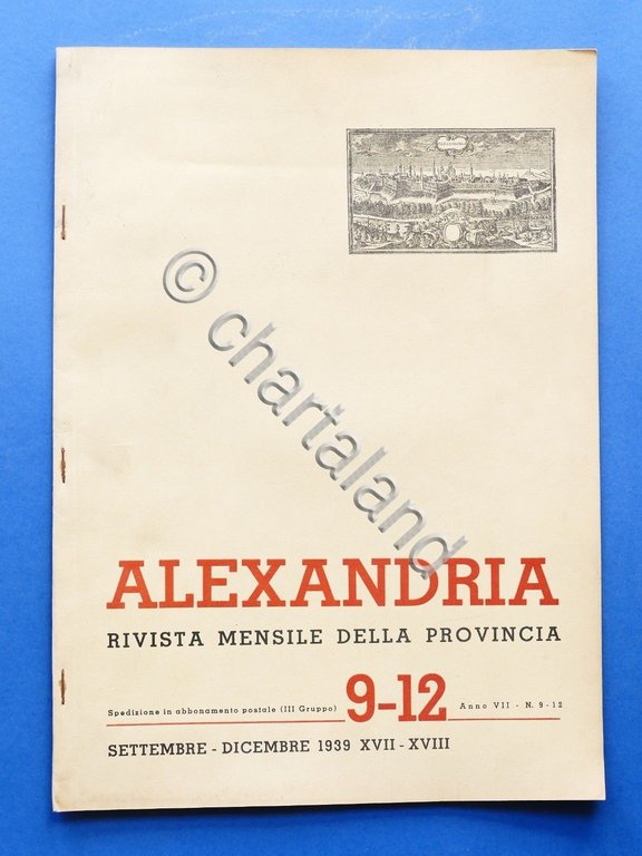 Alexandria Rivista Mensile della Provincia di Alessandria - N° 9-12 …