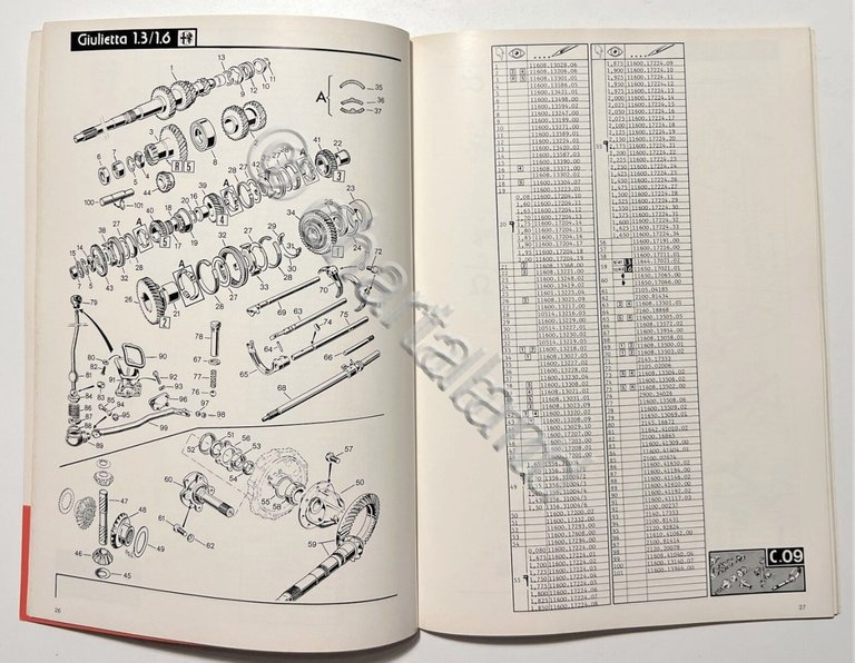 Alfa Romeo Giulietta 1.3/1.6 - Catalogo Rapido Ricambi - ed. …