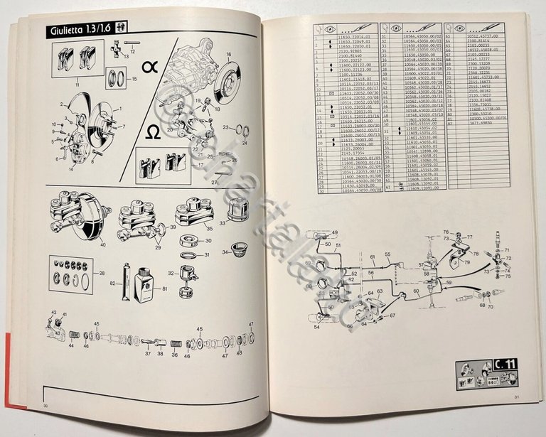 Alfa Romeo Giulietta 1.3/1.6 - Catalogo Rapido Ricambi - ed. …