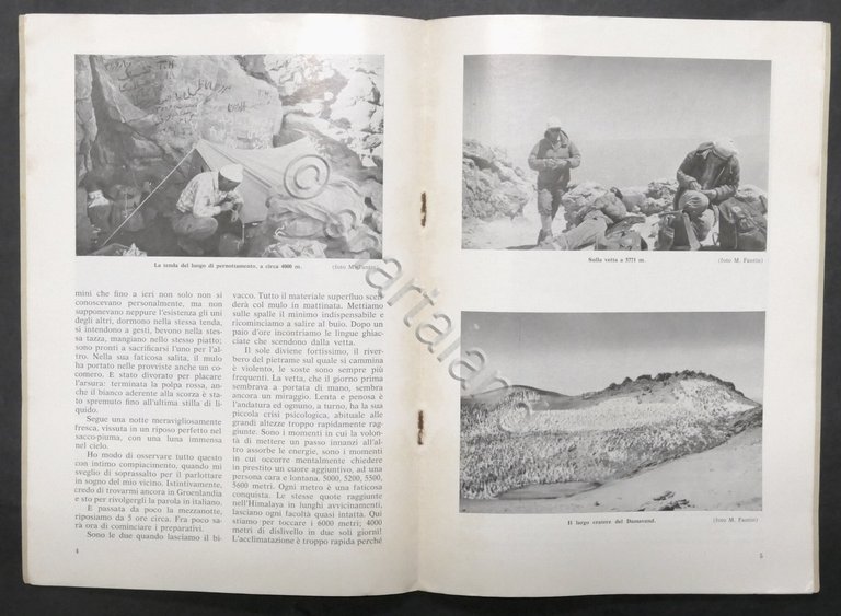 Alpinismo - Mario Fantin - Damavand 1964 (Iran)