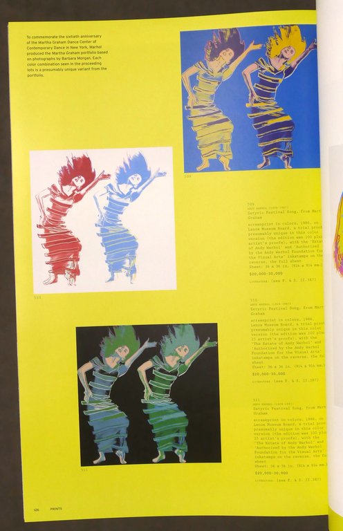 Andy Warhol at Christie's - 3 Cataloghi d'Asta - 2012